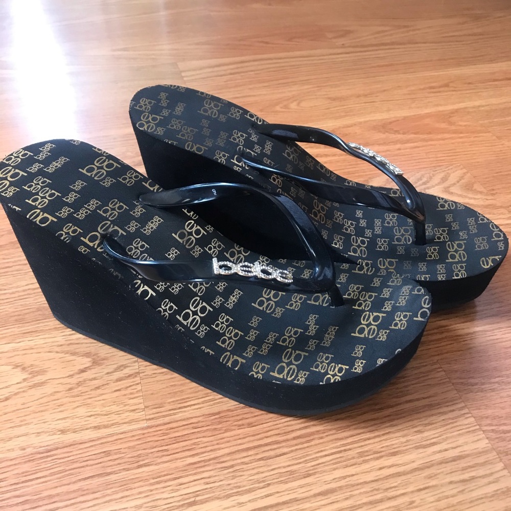 Bebe platform wedge sandal - Picture 1 of 13